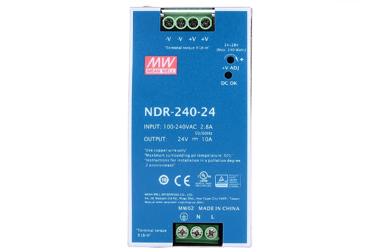 安全快充，一手掌握！明緯金屬殼帶線充電器